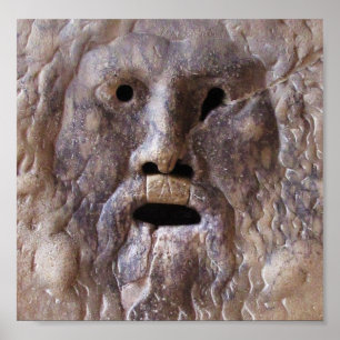 The Mouth of Truth, Rome, Italië Poster