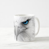 The mug is beautiful with the image of a bird's  (Devant droit)