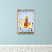 The Mughal Emperor Farrukhsiyar (1683-1719) (r.171 Canvas Afdruk (Insitu (Houten vloer))