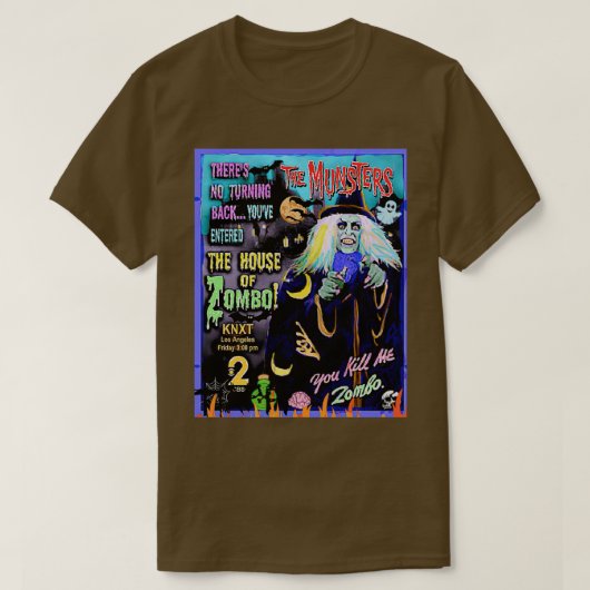 THE MUNSTERS ZOMBO  T-SHIRT (Design voorkant)