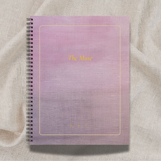 The Muse | Mauve Linen Personalized Poetry Journal