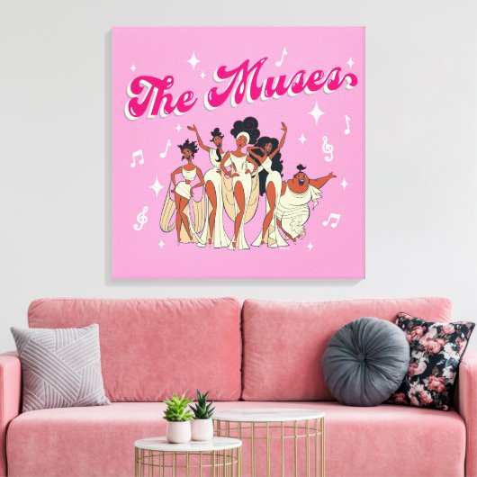 The Muses Canvas Print (Insitu (Woonkamer))