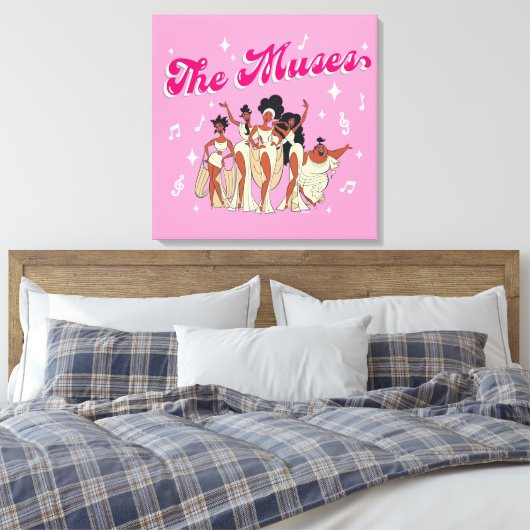 The Muses Canvas Print (Insitu (Slaapkamer))