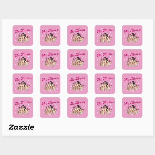 The Muses Square Sticker (Feuille)