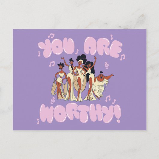 The Muses - You Are Worthy Postcard Briefkaart (Voorkant)