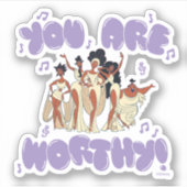 The Muses - You Are Worthy Sticker (Devant)
