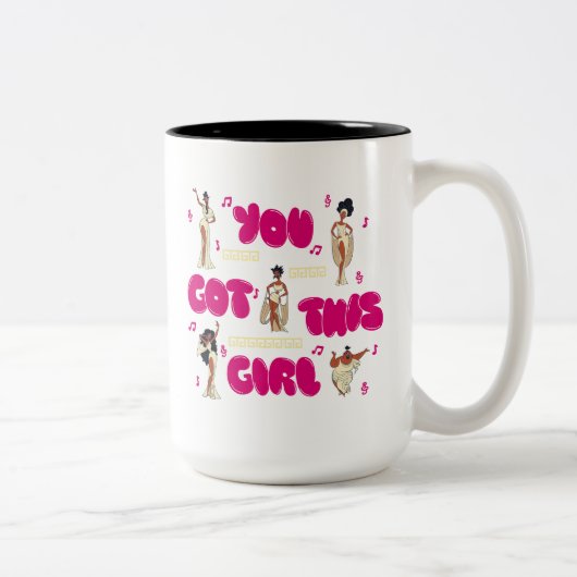 The Muses - You Got This Girl Two-Tone Coffee Mug Tweekleurige Koffiemok (Rechts)