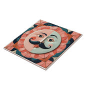 The Mustached Muse Tegeltje (Zijkant)