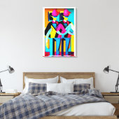 The Muster Drill Canvas Afdruk (Insitu (Slaapkamer))