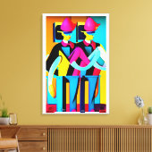 The Muster Drill Canvas Afdruk (Insitu (Woonkamer))