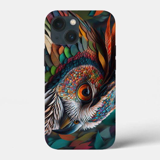 The Mysterious Owl Tough Apple iPhone 13 mini Case (Achterkant)
