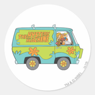 The Mystery Machine Right Side Ronde Sticker