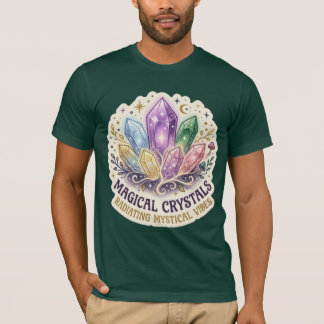 The Mystic Prism | Enchanted Crystal Cluster Graph T-shirt