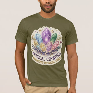 The Mystic Prism | Enchanted Crystal Cluster Graph T-shirt