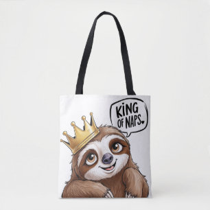 The Nap King - Een stijlvolle luiaard! Draagtas