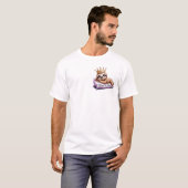 The Nap King - Een stijlvolle luiaard! T-shirt (Voorkant volledig)