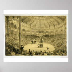 The National Circus, gepubliceerd door Auguste Bry Poster