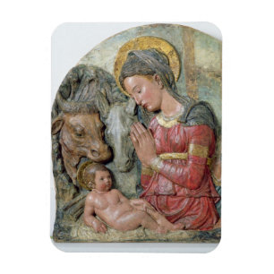 The Natitivity, c.1460 (geschilderd terracotta) Magneet