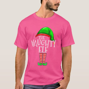 The Naughty Elf Family Matching Group Kerstmis T-shirt
