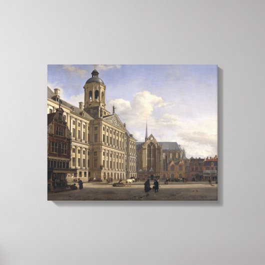 The New Town Hall, Amsterdam, 1668 Canvas Afdruk (Voorkant)