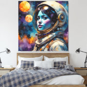 THE NEW WORLD MAN 2 CANVAS AFDRUK (Insitu (Slaapkamer))