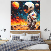 THE NEW WORLD MAN CANVAS AFDRUK (Insitu (Slaapkamer))