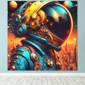 THE NEW WORLD MAN CANVAS AFDRUK (Insitu (Houten vloer))