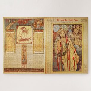 The New York Daily News van Alphonse Mucha Legpuzzel