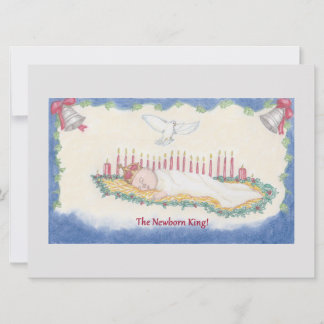 The Newborn King Feestdagenkaart