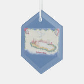 The Newborn King! Glas Ornament (Voorkant links)