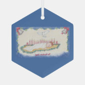 The Newborn King! Glas Ornament (Achterkant)