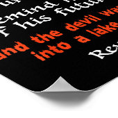 The Next Time The Devil Reminds You Of Your Past  Poster (Hoek)