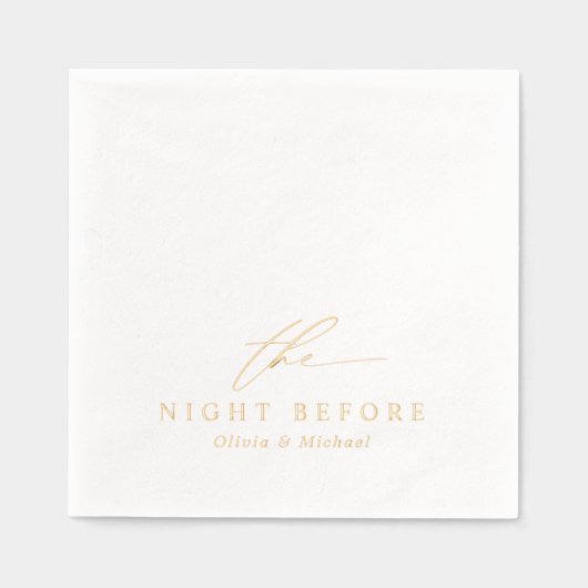 The Night Before Modern Rehearsal Dinner Wedding (Recto)