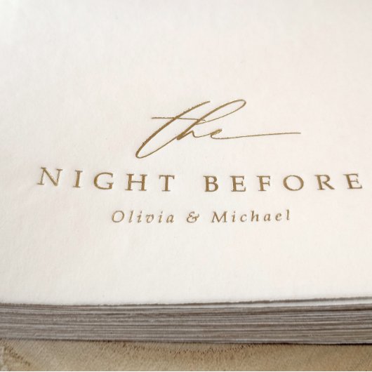 The Night Before Modern Rehearsal Dinner Wedding