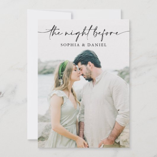 The Night Before Rehearsal Dinner Invitation (Devant)