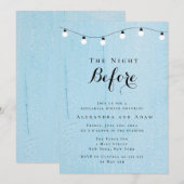 \The Night before Rehearsal Dinner Invitations Kaart (Voorkant / Achterkant)