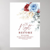 The Night Before Rehearsal Dinner Welcome Poster (Voorkant)