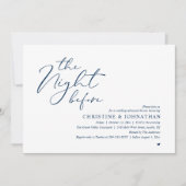 The Night Before Wedding Rehearsal Romantic Dinner Kaart (Voorkant)