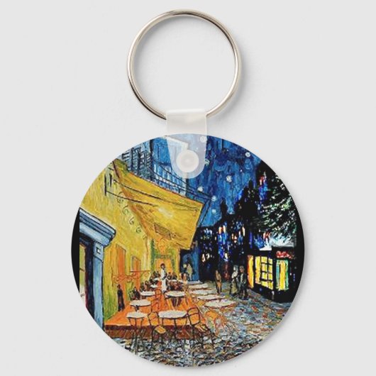 The Night Cafe, Fine Art van Van Gogh Sleutelhanger (Voorkant)