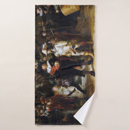 The Night Watch, Rembrandt, 1642 (Serviette de bain)