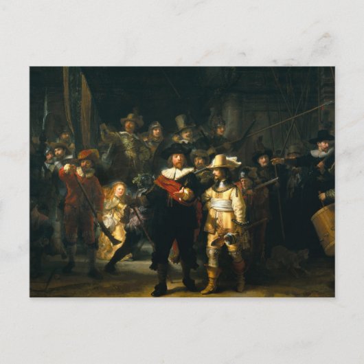 The Night Watch - Rembrandt Briefkaart (Voorkant)