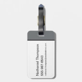 The Night's Watch Motto Bagagelabel (Achterkant verticaal)