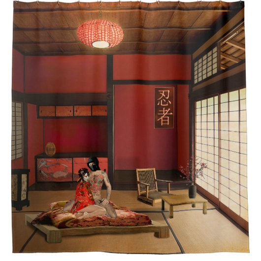 The Ninja Douchegordijn (Voorkant)