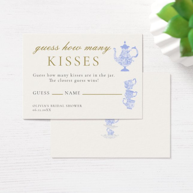 Thé nuptial Chine Dentelle Devinez combien de bais (Bureau)