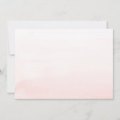 Thé nuptiale Fleurs roses Invitation de douche nup (Dos)