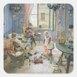 The Nursery, 1889 Vierkante Sticker