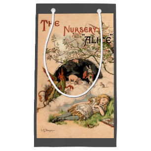 The Nursery Alice 1890 Antieke Wonderland Omslag Klein Cadeauzakje