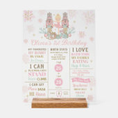 The Nutcracker 1st Birthday Milestone Birth Stats  (Recto)