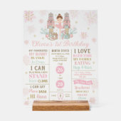 The Nutcracker 1st Birthday Milestone Birth Stats  (Recto)