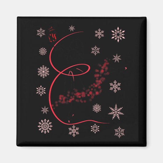 The Nutcracker Ballet And Clara Christmas Holiday Magneet (Voorkant)